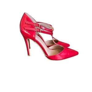 Journee Collection‎ Tru Red Ankle Strap Pointed Toe Pumps Size 9